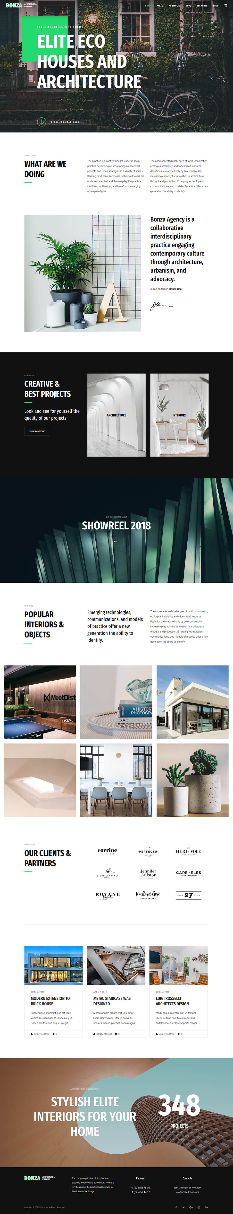 WordPress template ThemeForest Bonza