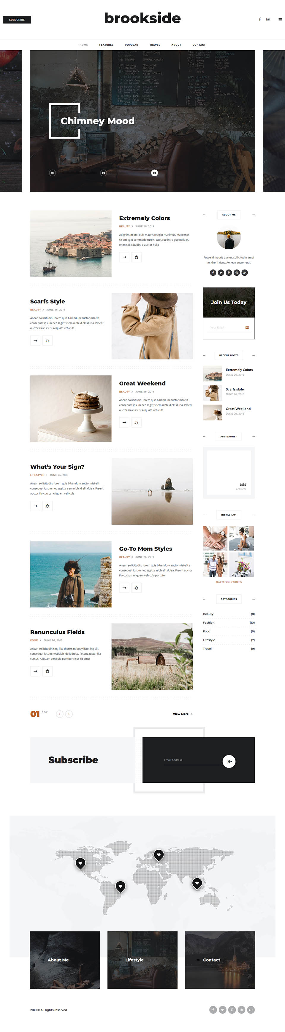 Template ThemeForest Brookside WordPress template ThemeForest Brookside