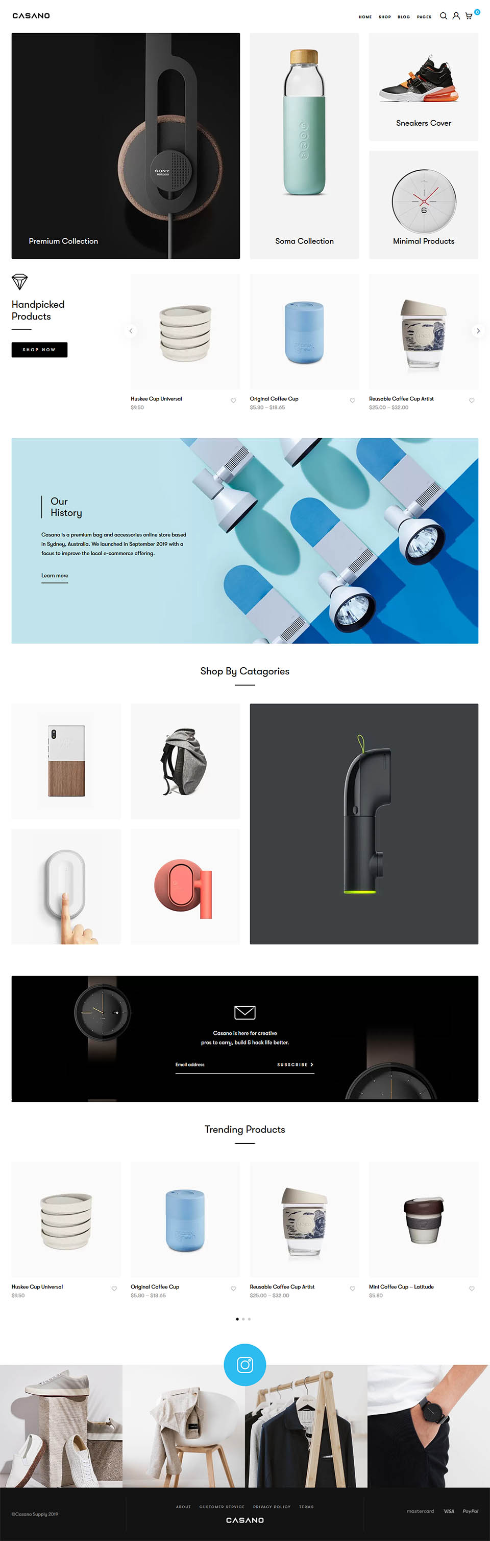 WordPress template ThemeForest Casano