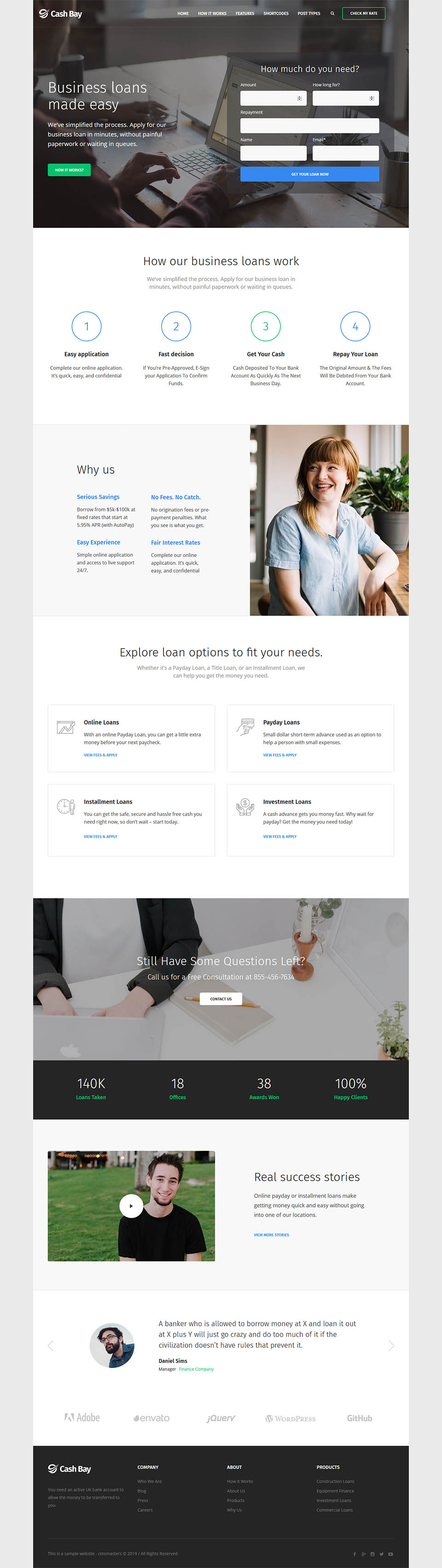 Template ThemeForest Cash Bay WordPress template ThemeForest Cash Bay