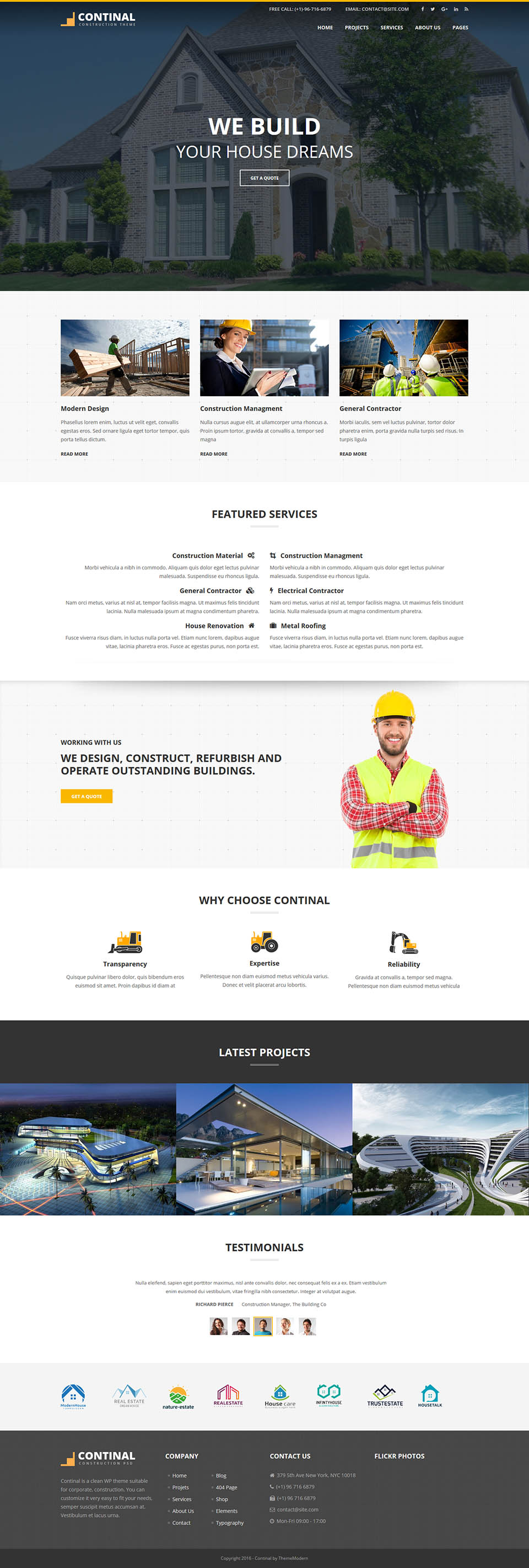 Template ThemeForest Continal WordPress template ThemeForest Continal