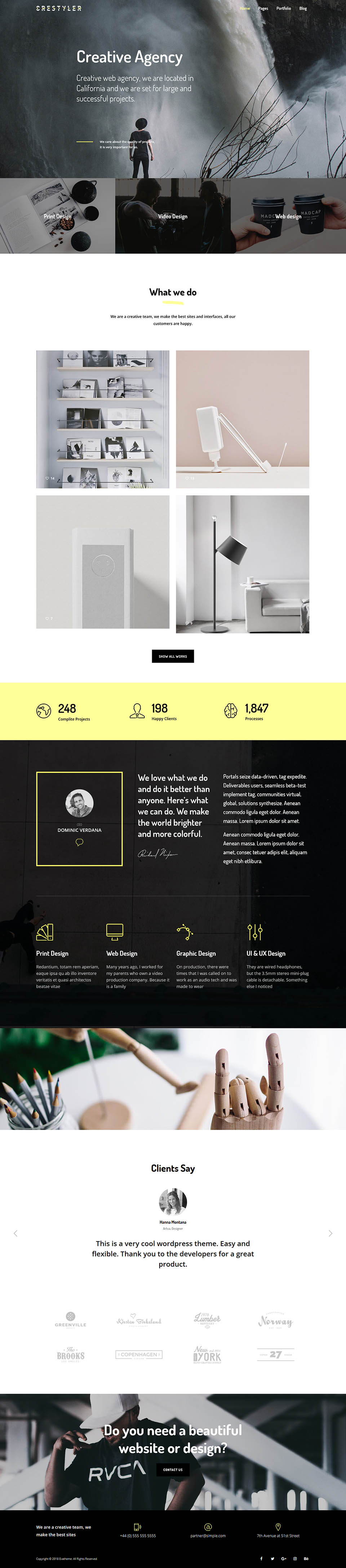 WordPress template ThemeForest Crestyler