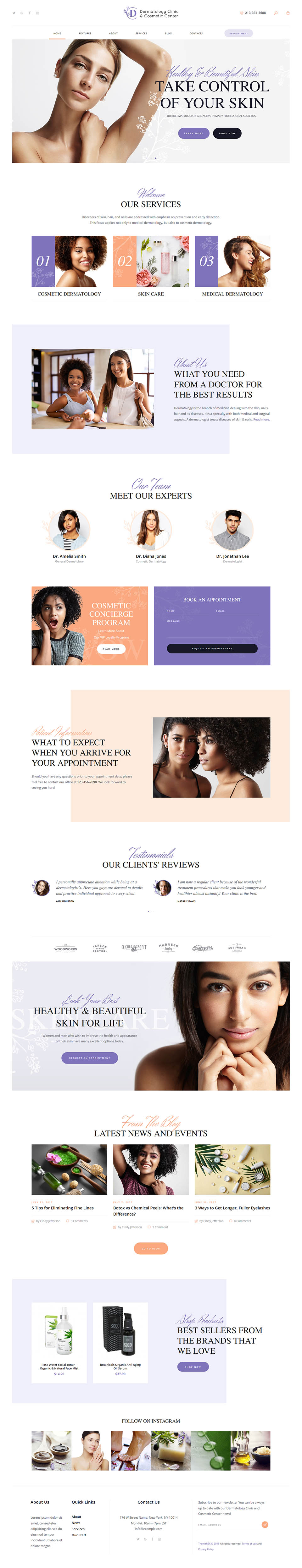 WordPress template ThemeForest D&C