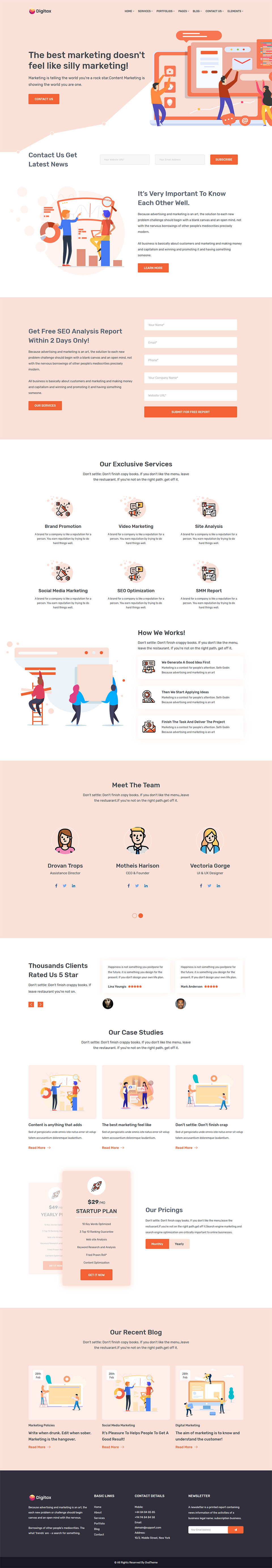 Template ThemeForest Digitax WordPress template ThemeForest Digitax