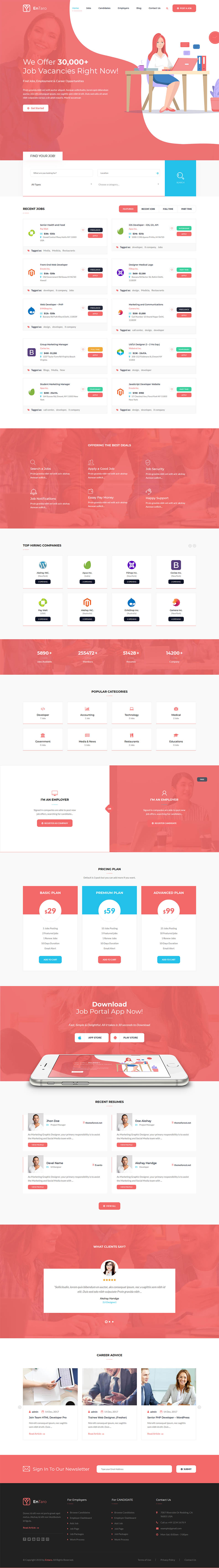 Template ThemeForest Entaro WordPress template ThemeForest Entaro