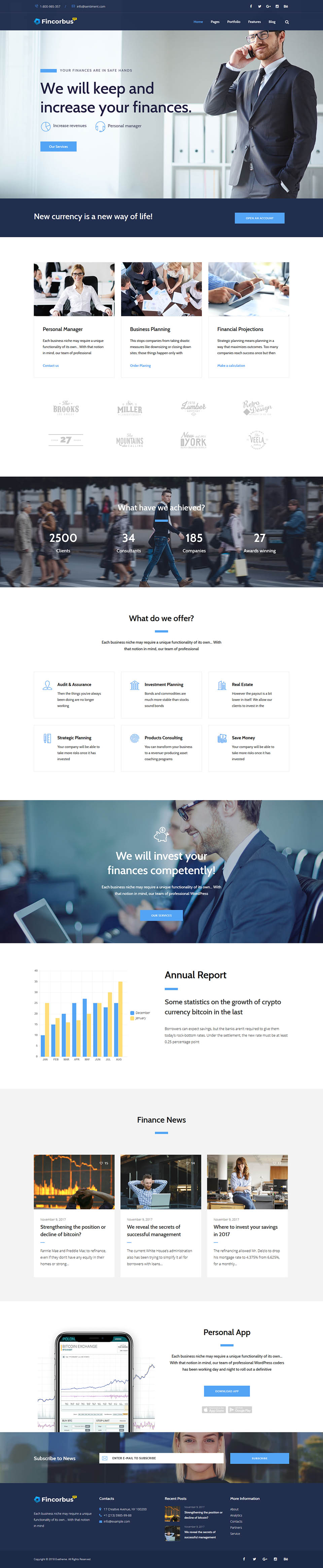 Template ThemeForest Fincorbus WordPress template ThemeForest Fincorbus