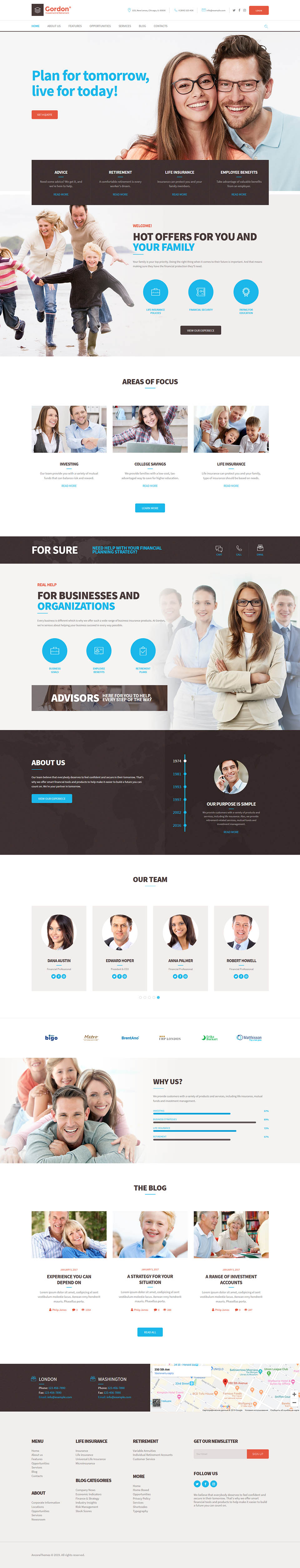 WordPress template ThemeForest Gordon