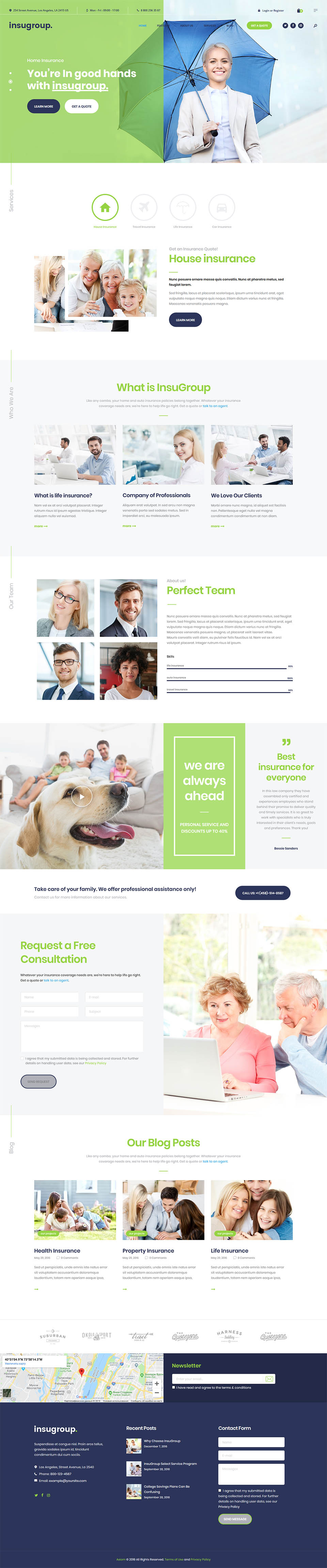 Template ThemeForest Insugroup WordPress template ThemeForest Insugroup
