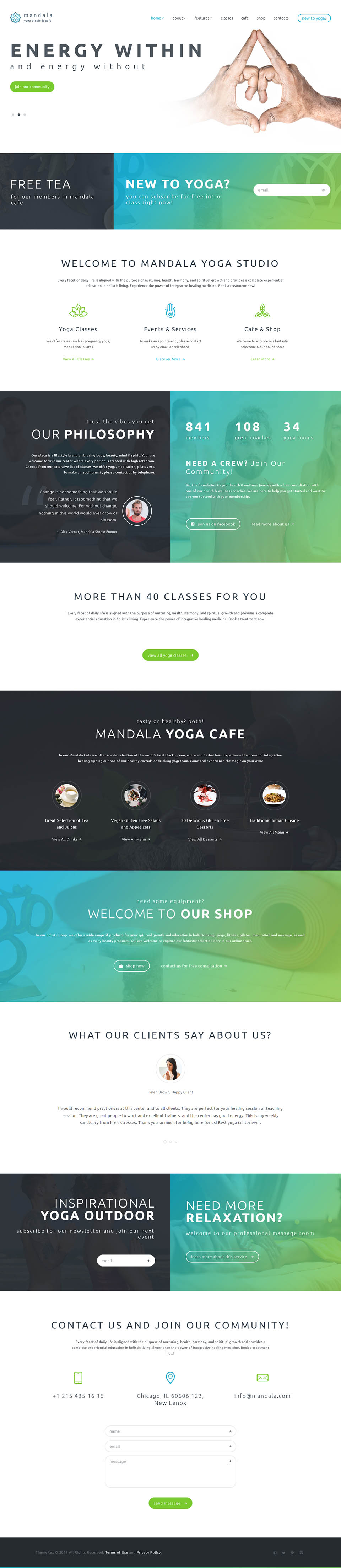 WordPress template ThemeForest Mandala