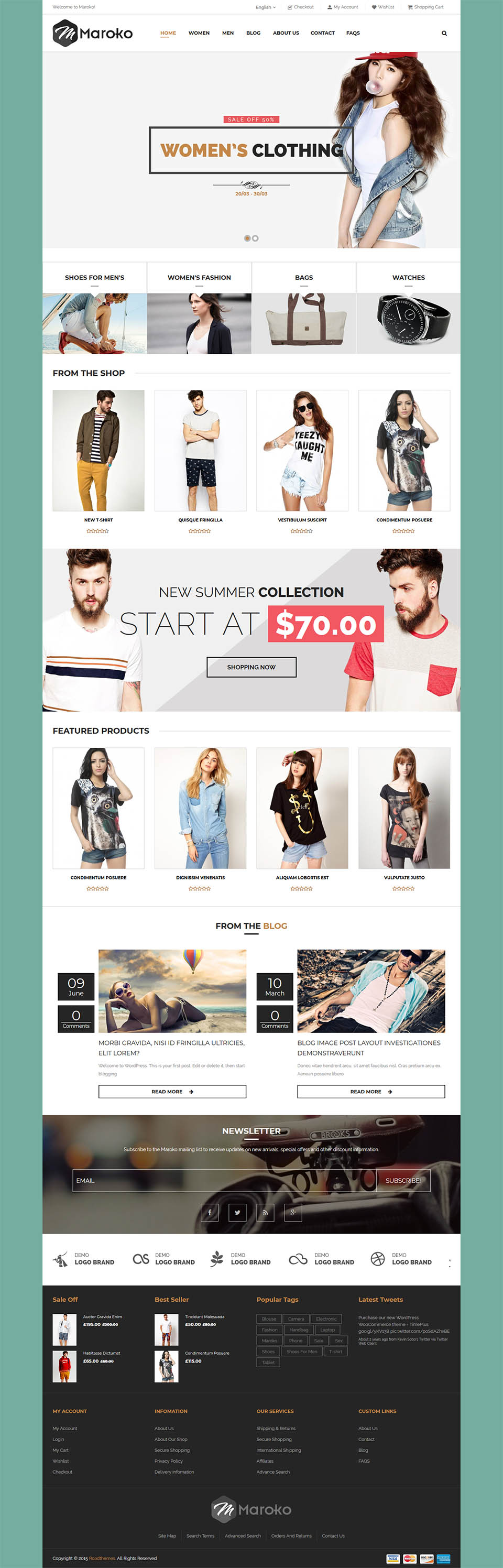 WordPress template ThemeForest Maroko
