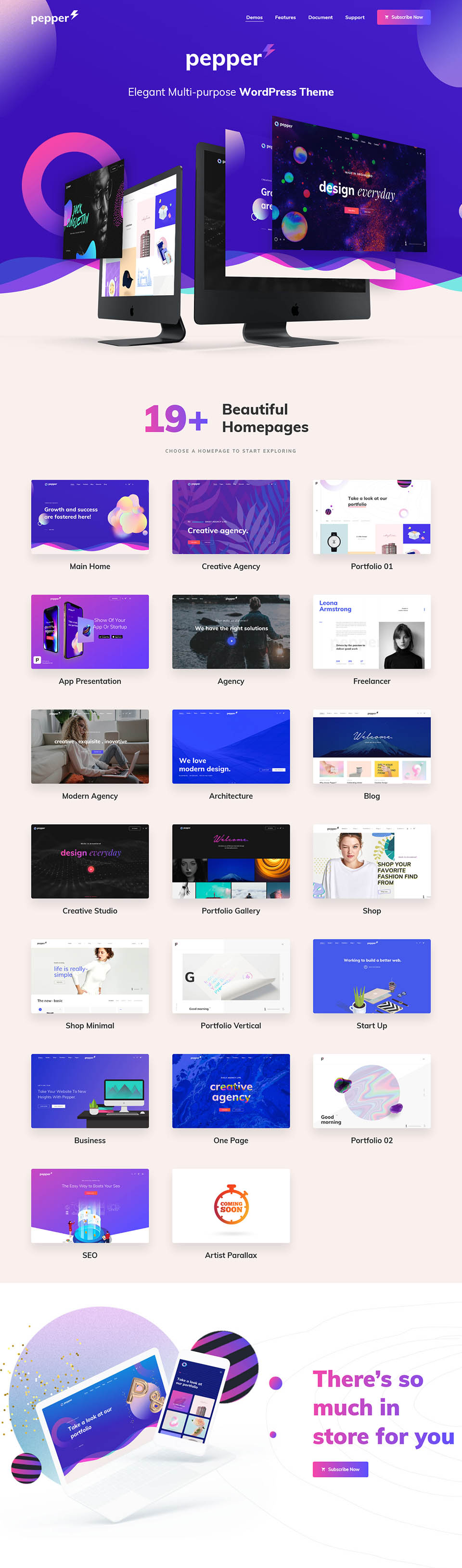 WordPress template ThemeForest Pepper