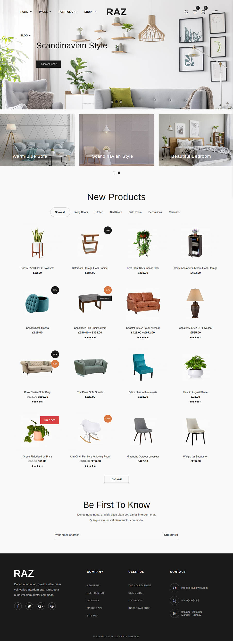 WordPress template ThemeForest Raz