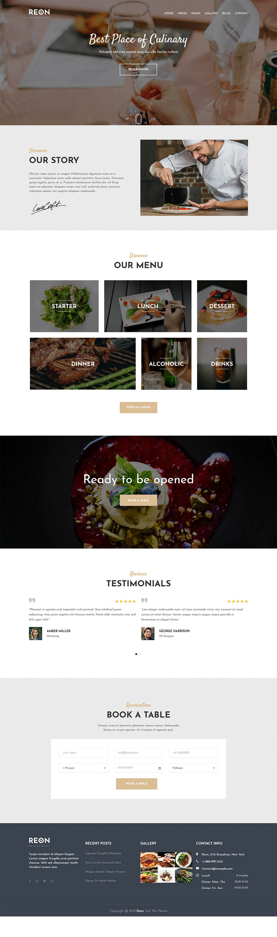 Template ThemeForest Reon WordPress template ThemeForest Reon