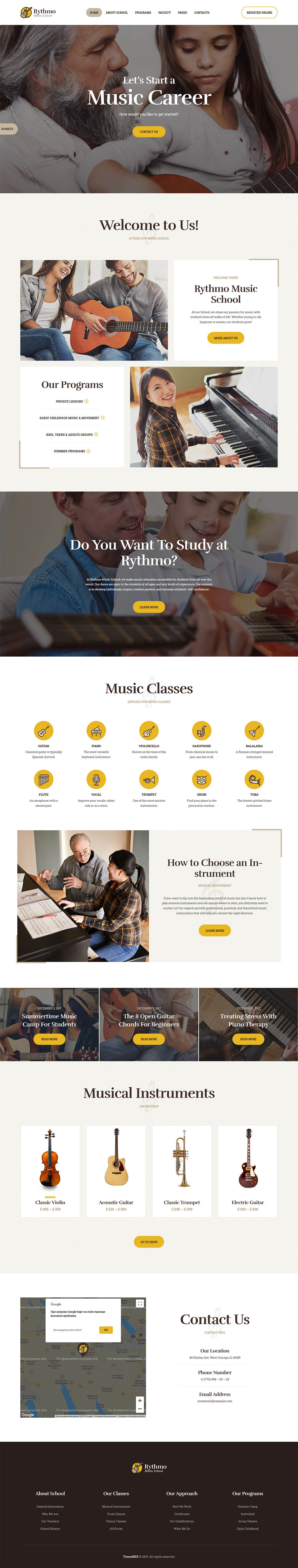 WordPress template ThemeForest Rythmo