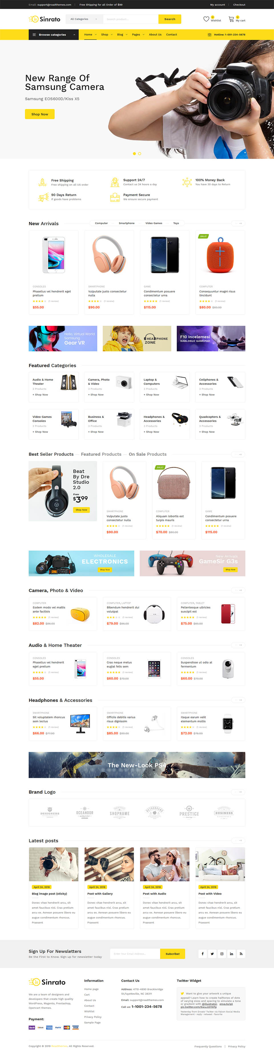 Template ThemeForest Sinrato WordPress template ThemeForest Sinrato