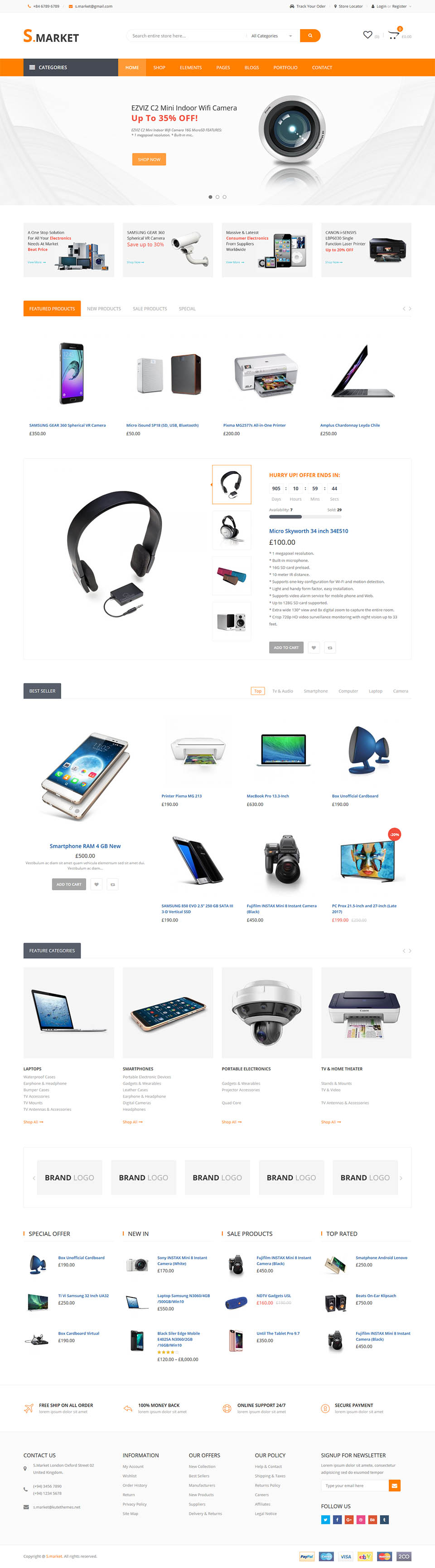 WordPress template ThemeForest Skudmart