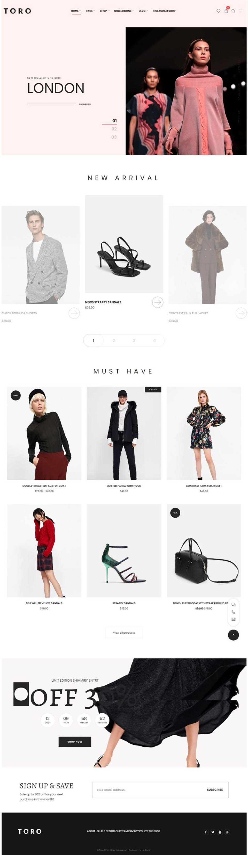 WordPress template ThemeForest Toro