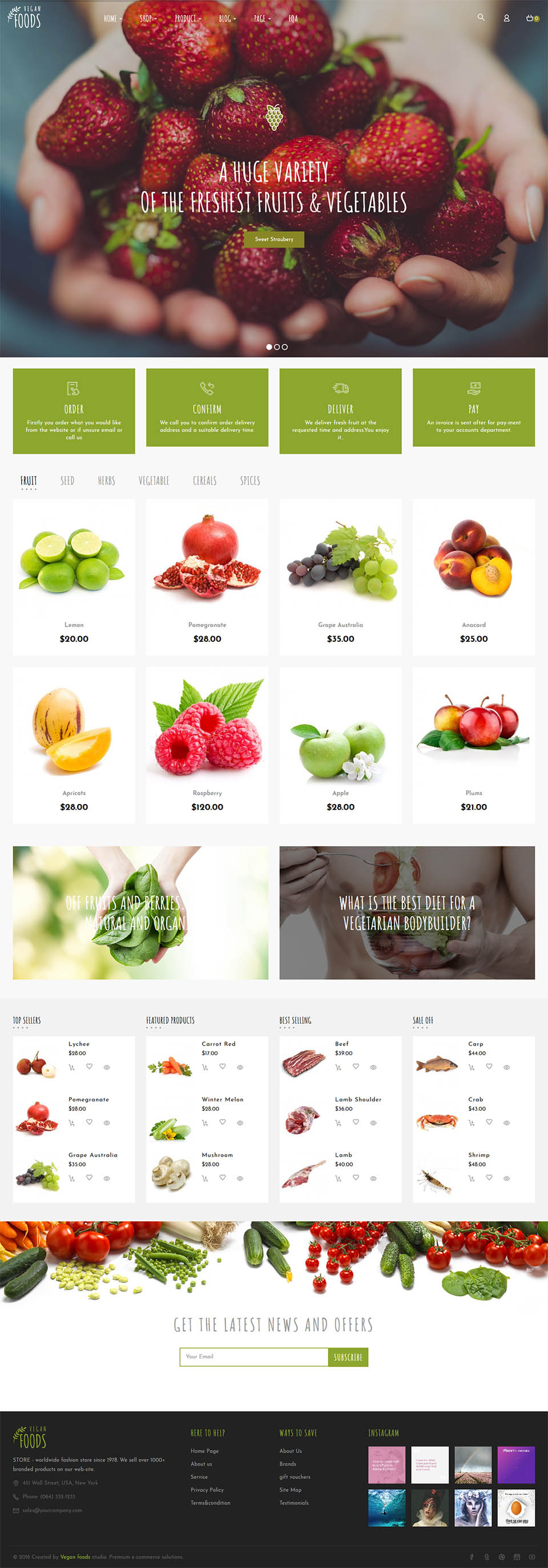 Template ThemeForest Vegan WordPress template ThemeForest Vegan