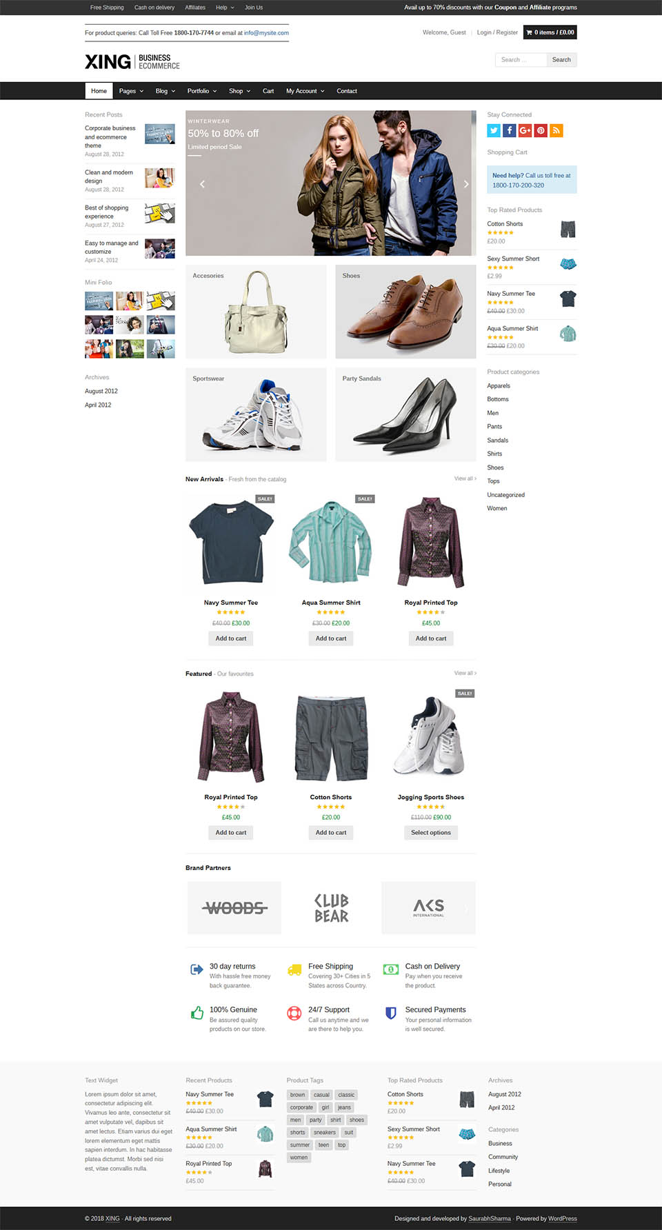 WordPress template ThemeForest Xing