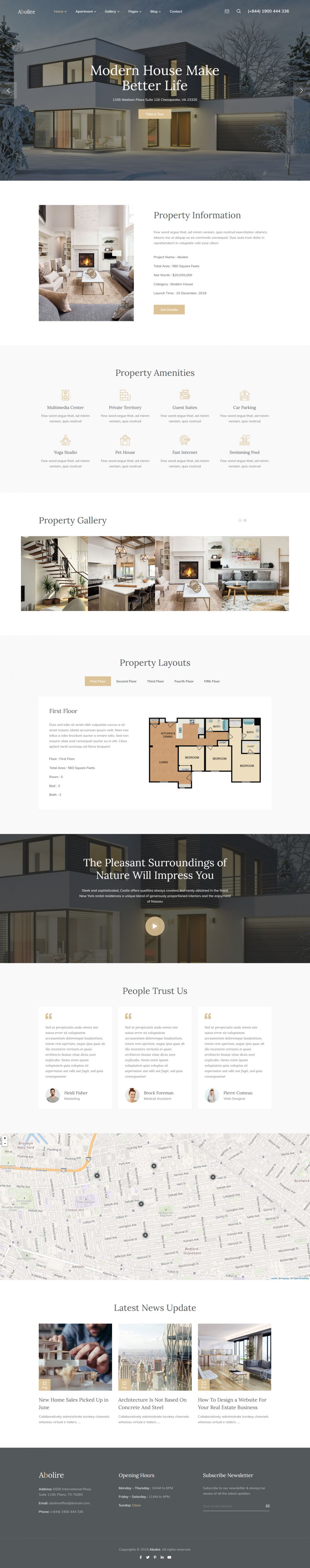 WordPress template ThemeForest Abolire
