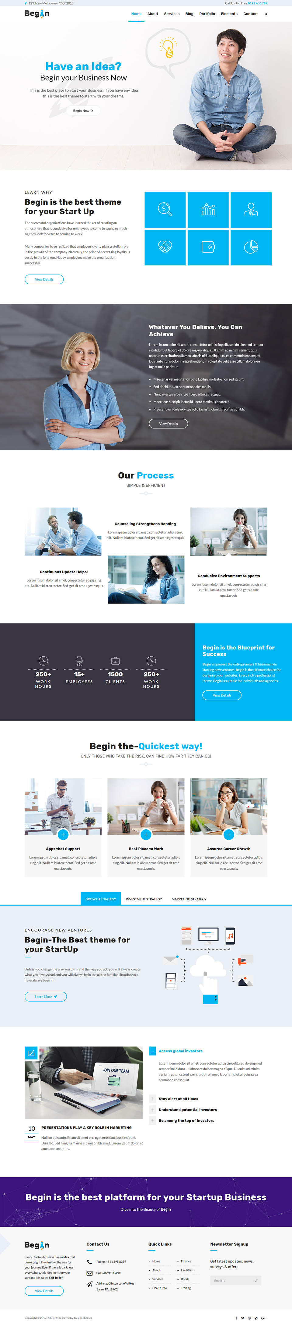 Template ThemeForest Begin WordPress template ThemeForest Begin