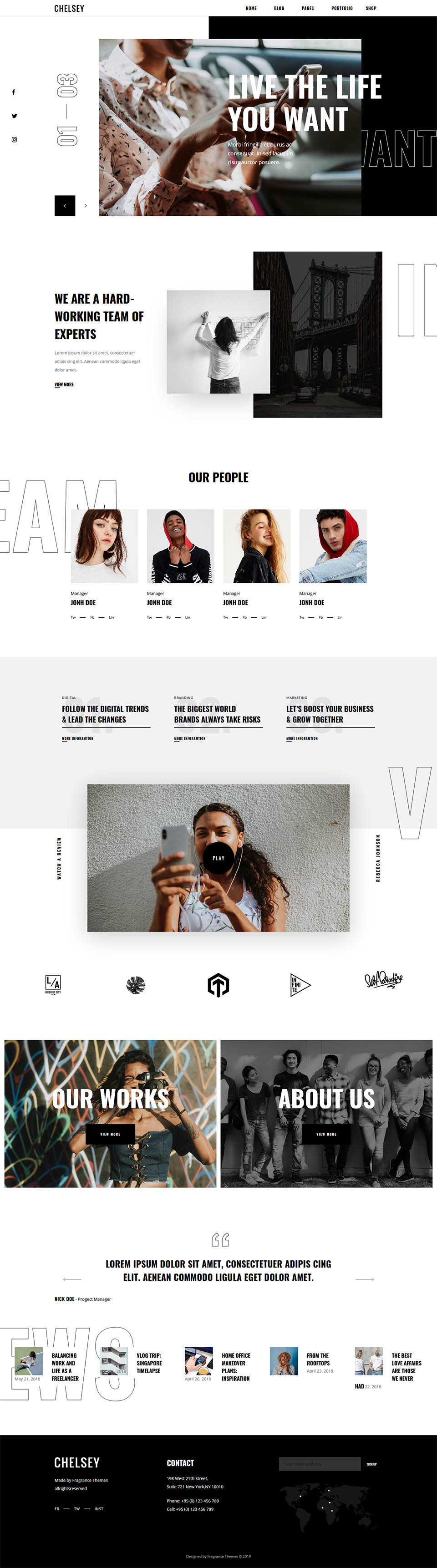 Template ThemeForest Chelsey WordPress template ThemeForest Chelsey