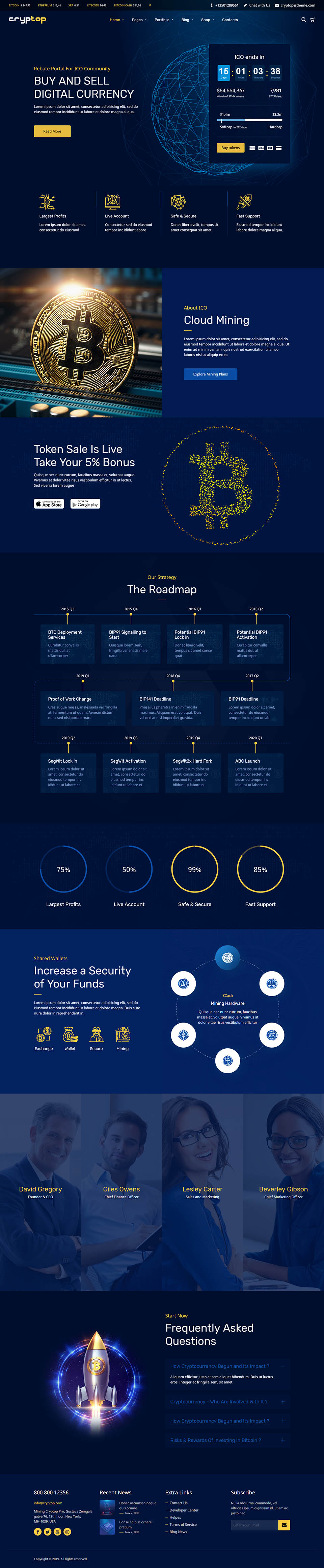 WordPress template ThemeForest CrypTop