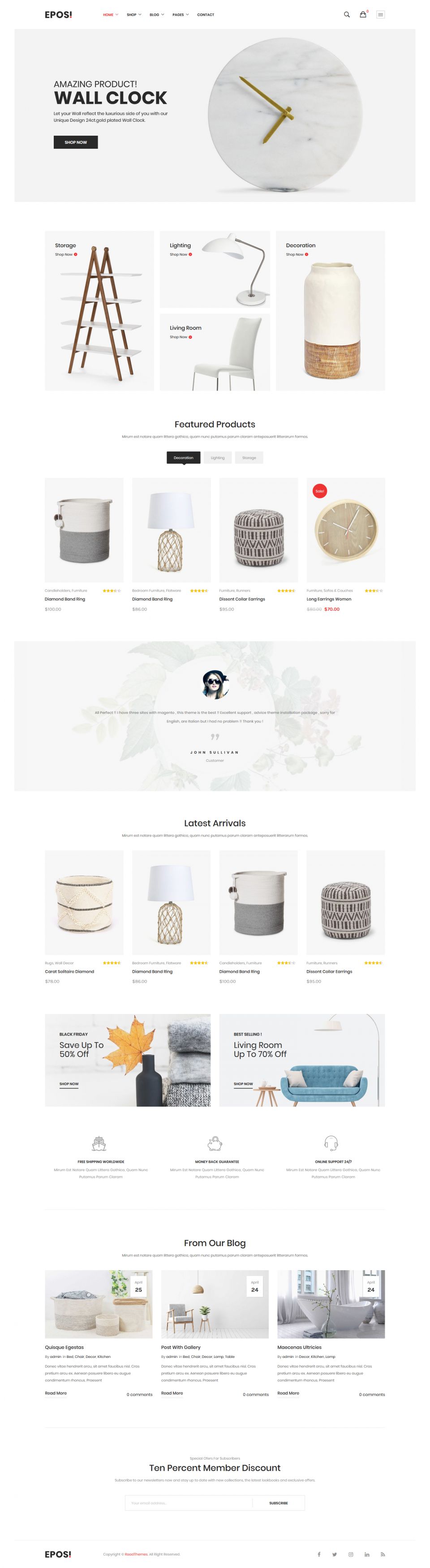 WordPress template ThemeForest Eposi
