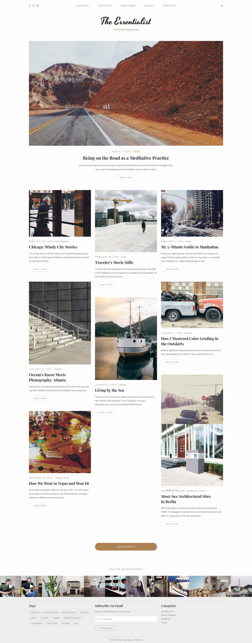Template ThemeForest Essentialist WordPress template ThemeForest Essentialist