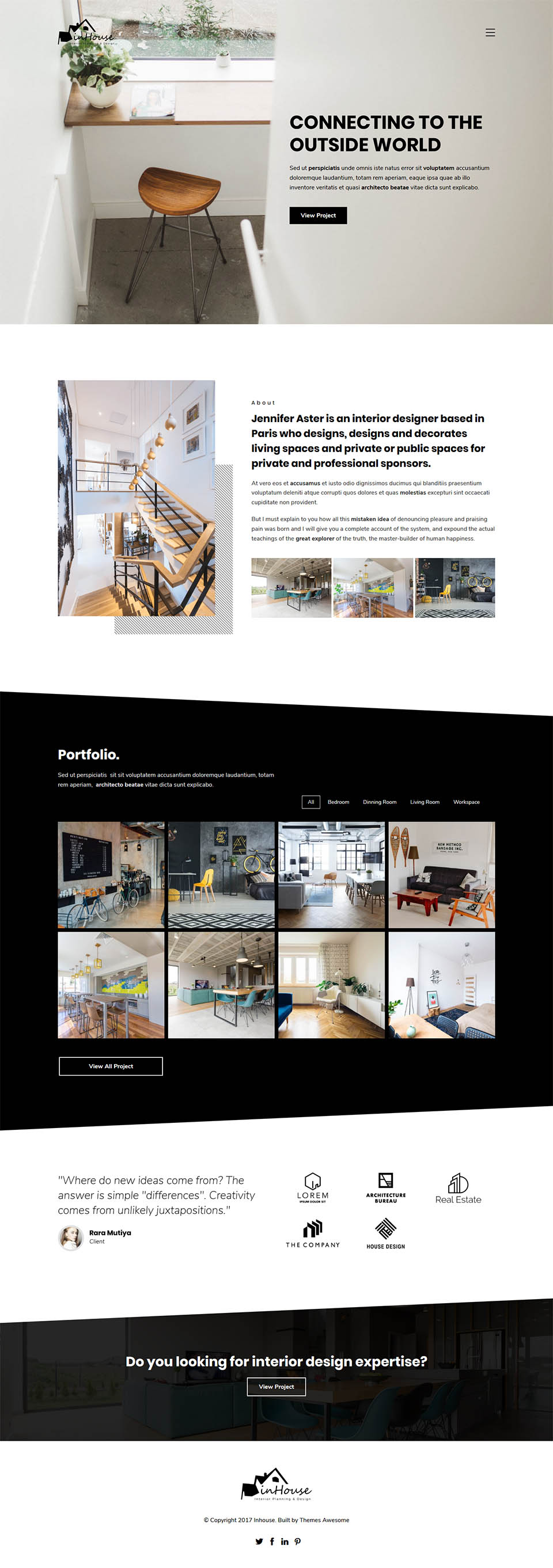 WordPress template ThemeForest Inhouse