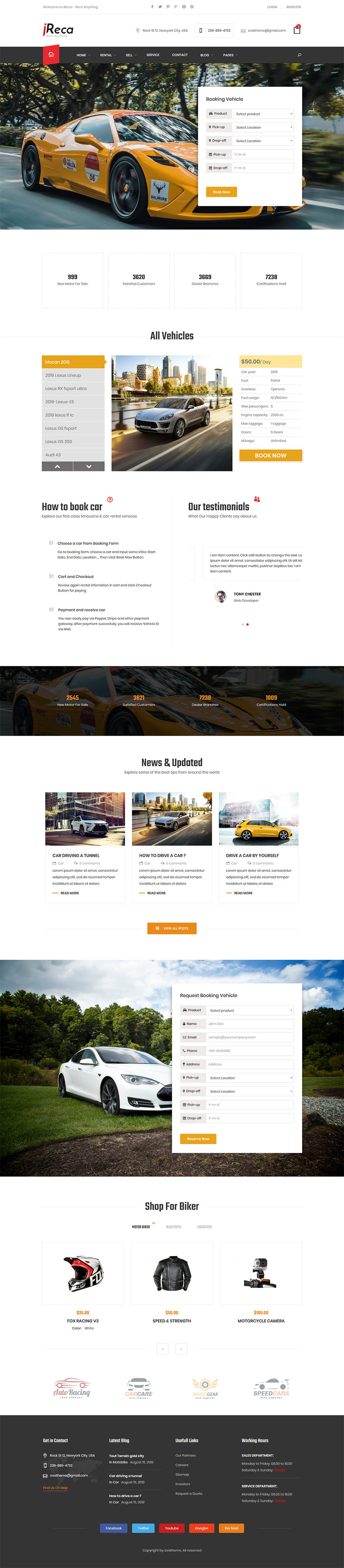 WordPress template ThemeForest Ireca