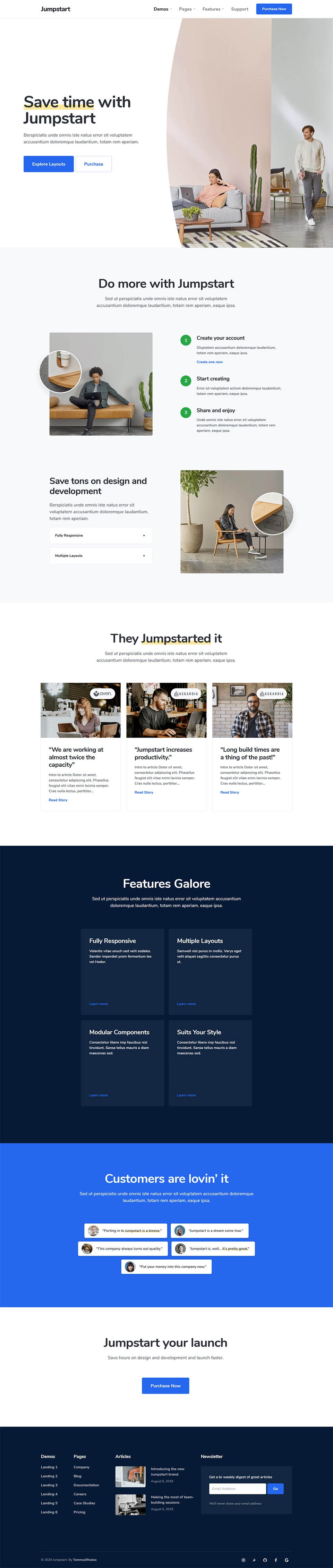 WordPress template ThemeForest Jumpstart