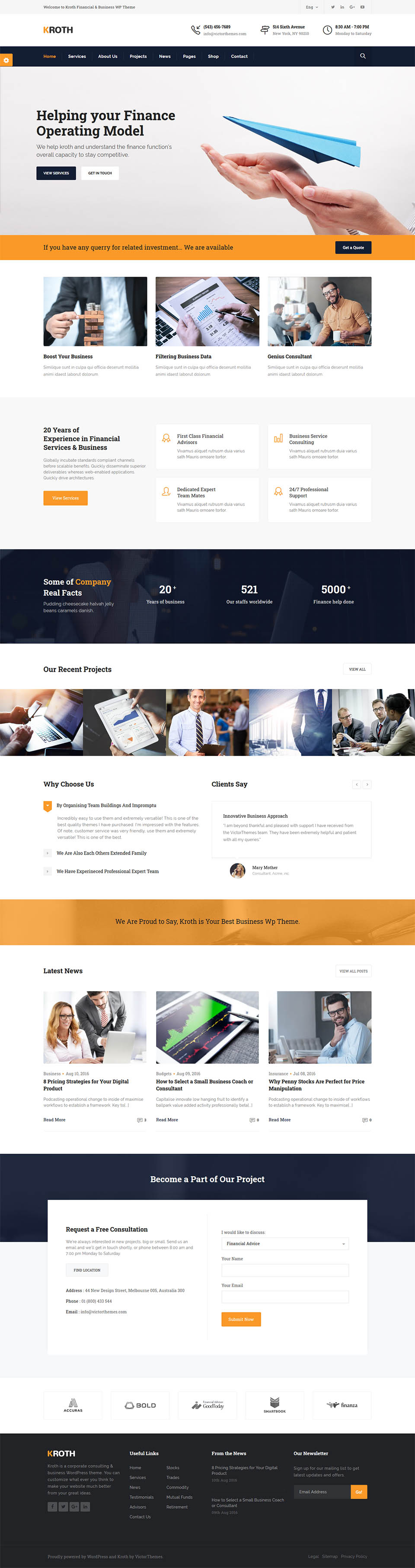 Template ThemeForest Kroth WordPress template ThemeForest Kroth