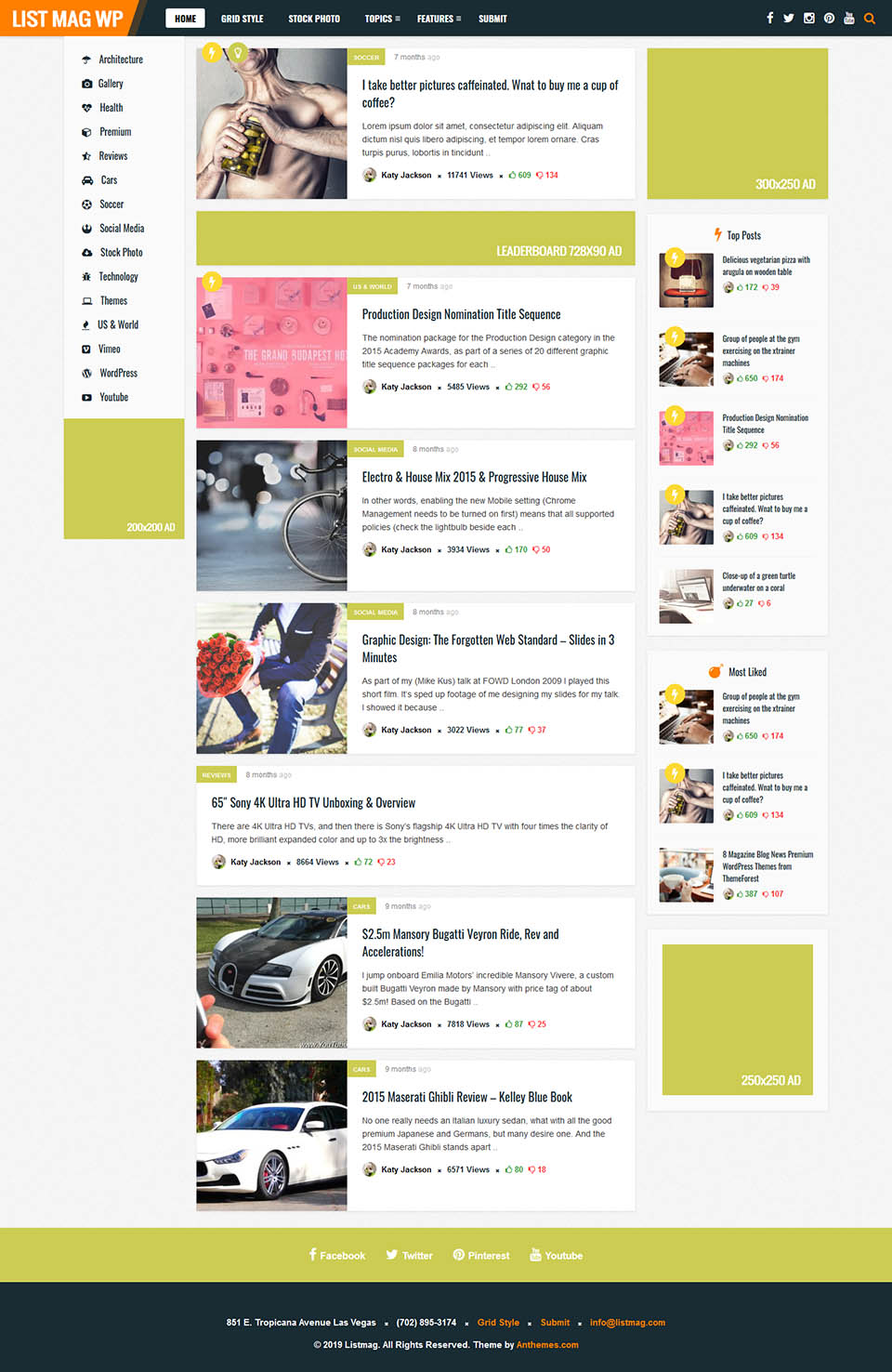 Template ThemeForest List Mag WP WordPress template ThemeForest List Mag WP