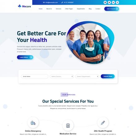 ThemeForest Mecare