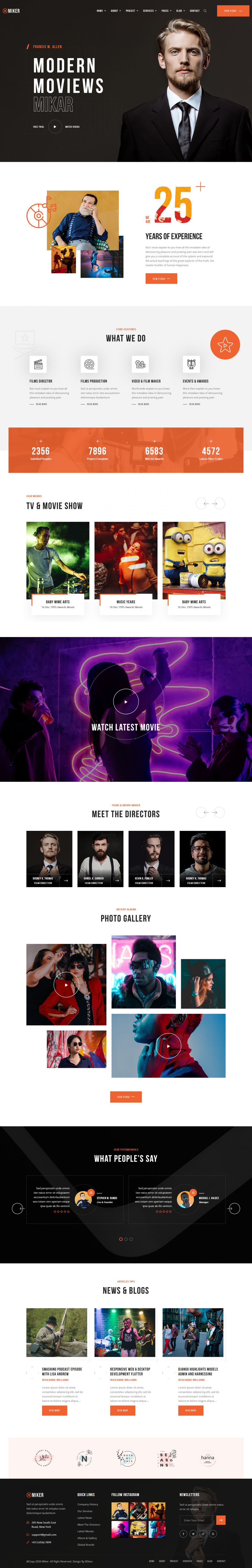 WordPress template ThemeForest Miker