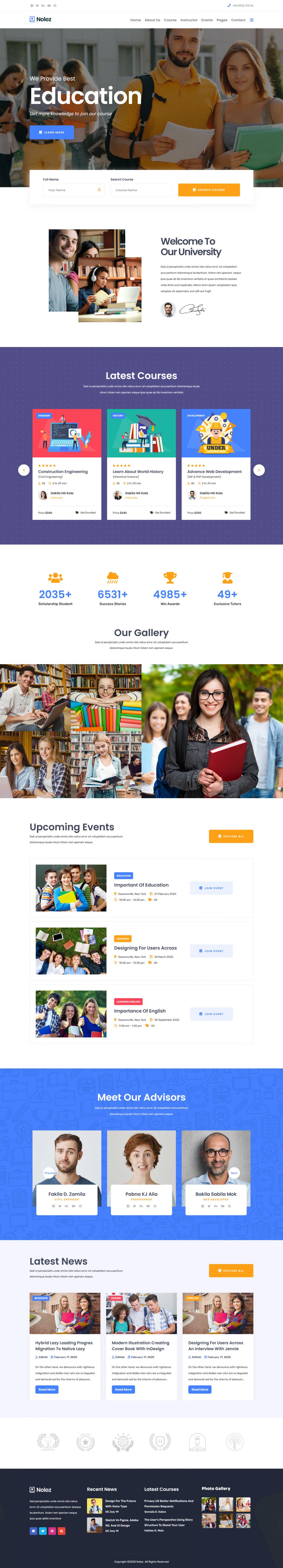 WordPress template ThemeForest Nolez