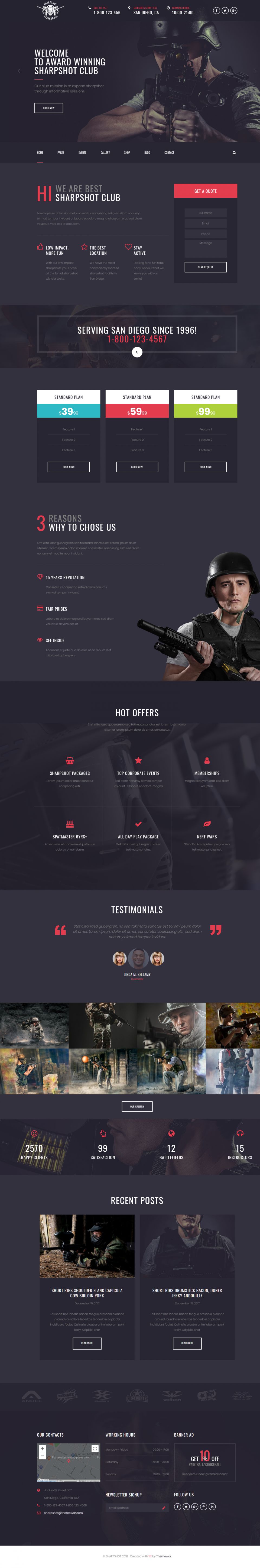 WordPress template ThemeForest SharpShot