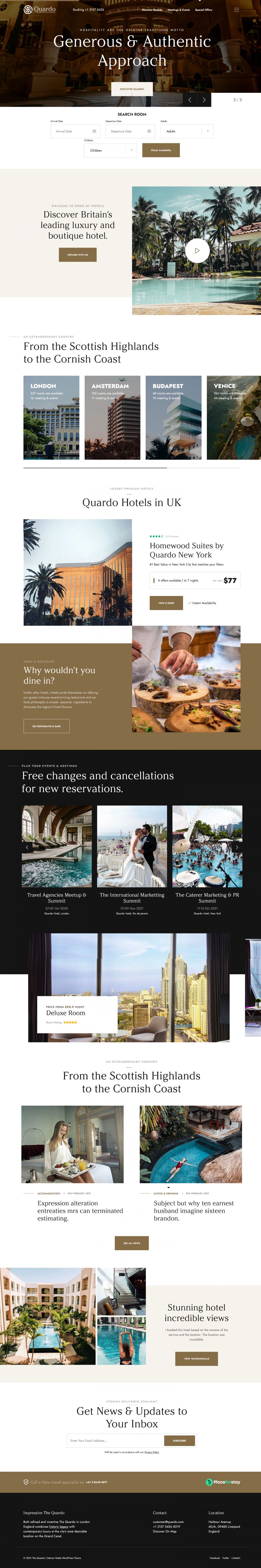 WordPress template ThemeForest Quardo