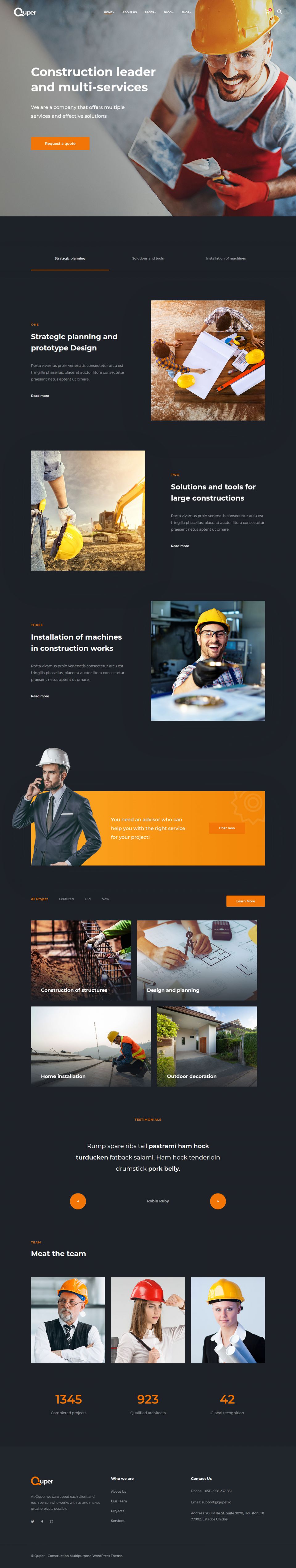 WordPress template ThemeForest Quper