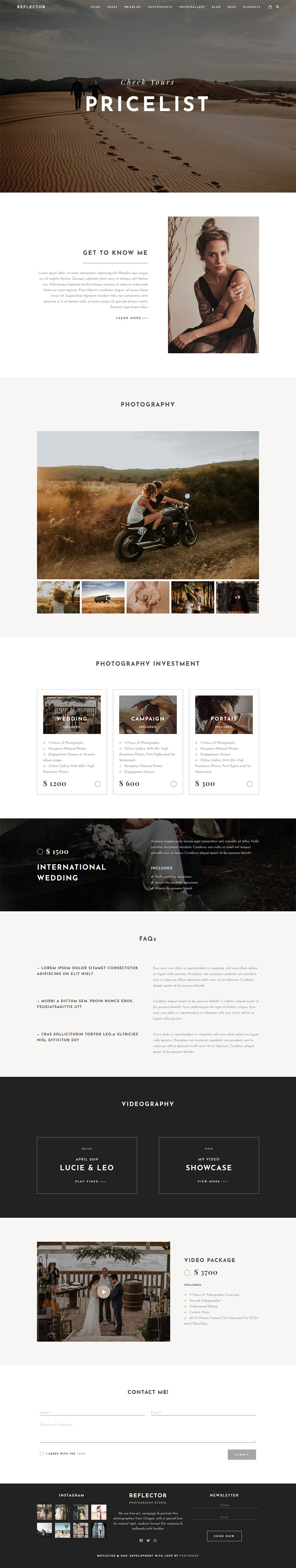 WordPress template ThemeForest Reflector