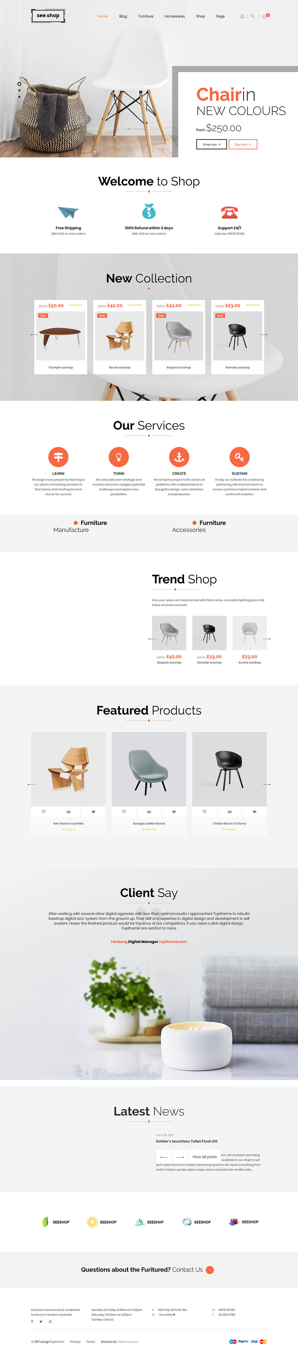 WordPress template ThemeForest See Shop