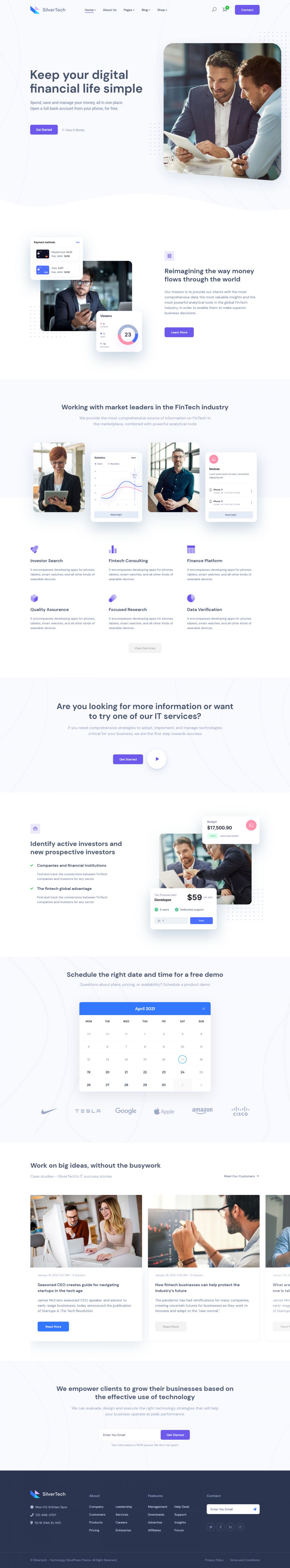 WordPress template ThemeForest Silvertech
