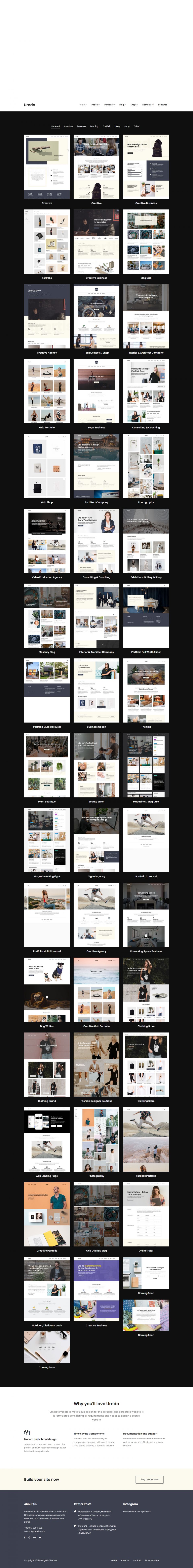 WordPress template ThemeForest Umda