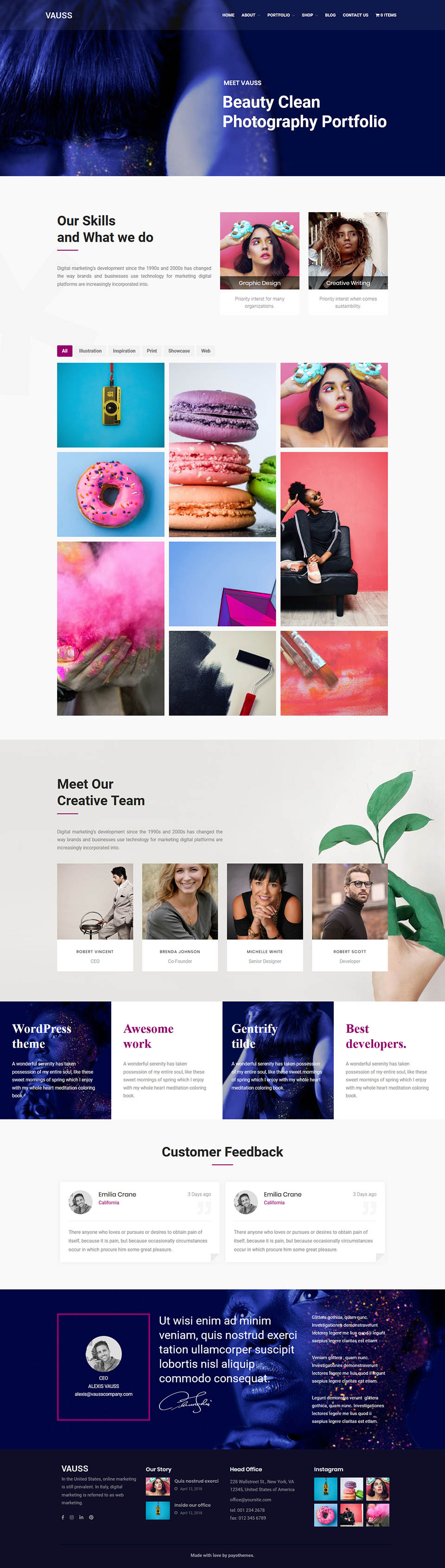 Template ThemeForest VAUSS WordPress template ThemeForest VAUSS