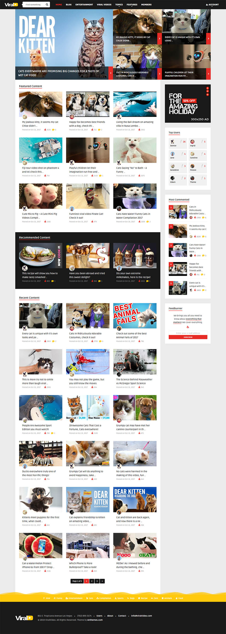 Template ThemeForest ViralVideo WordPress template ThemeForest ViralVideo