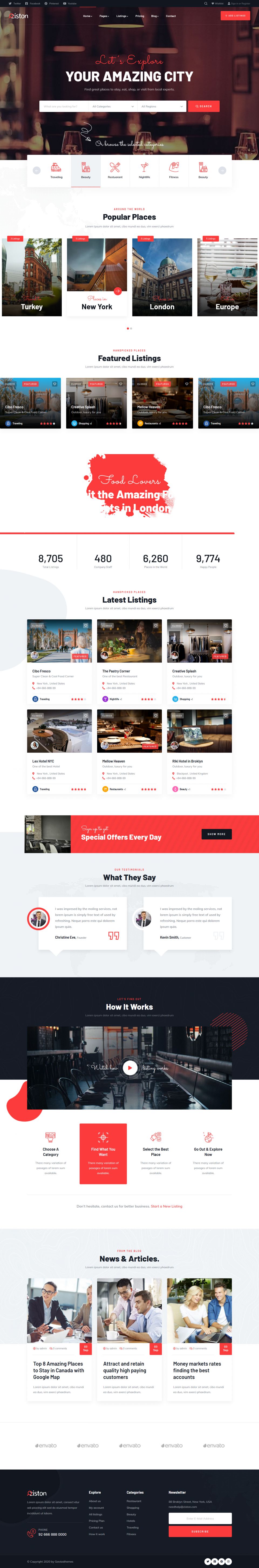 WordPress template ThemeForest Ziston