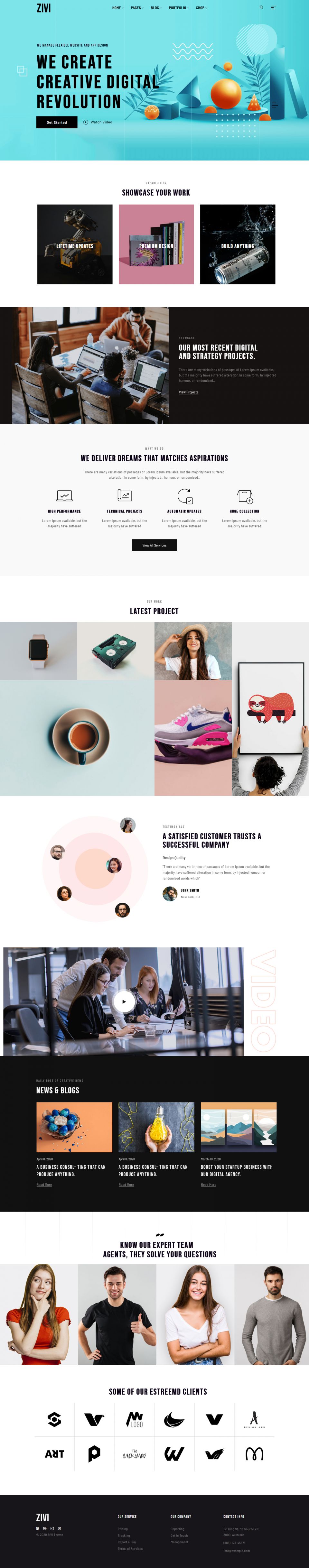 Template ThemeForest Zivi WordPress template ThemeForest Zivi