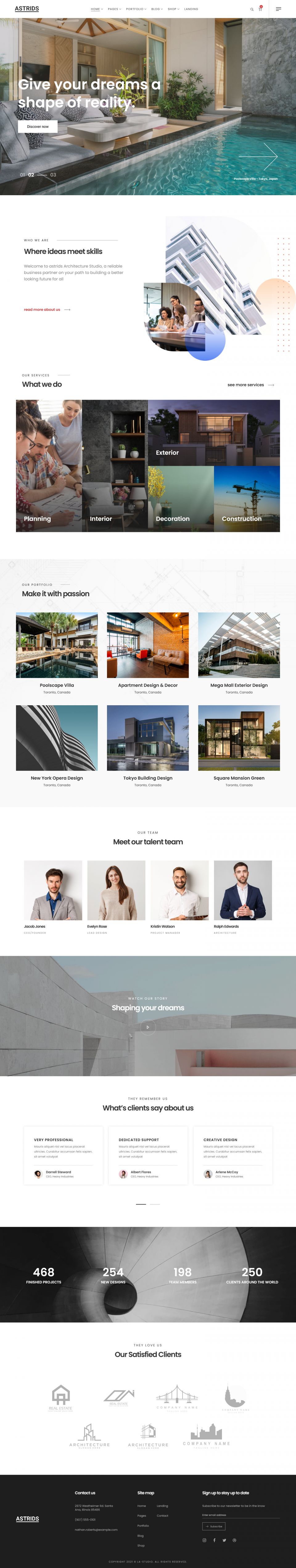 WordPress template ThemeForest Astrids