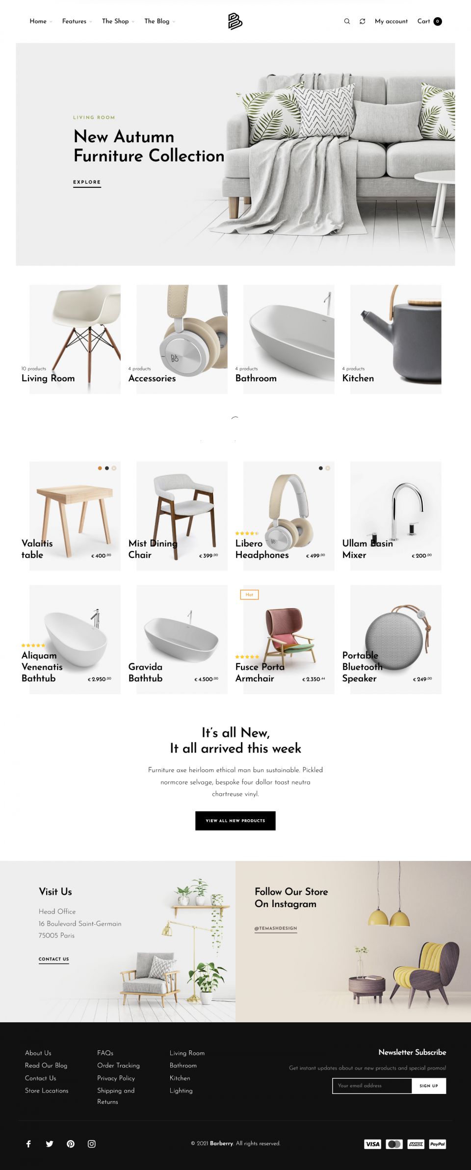 WordPress template ThemeForest Barberry